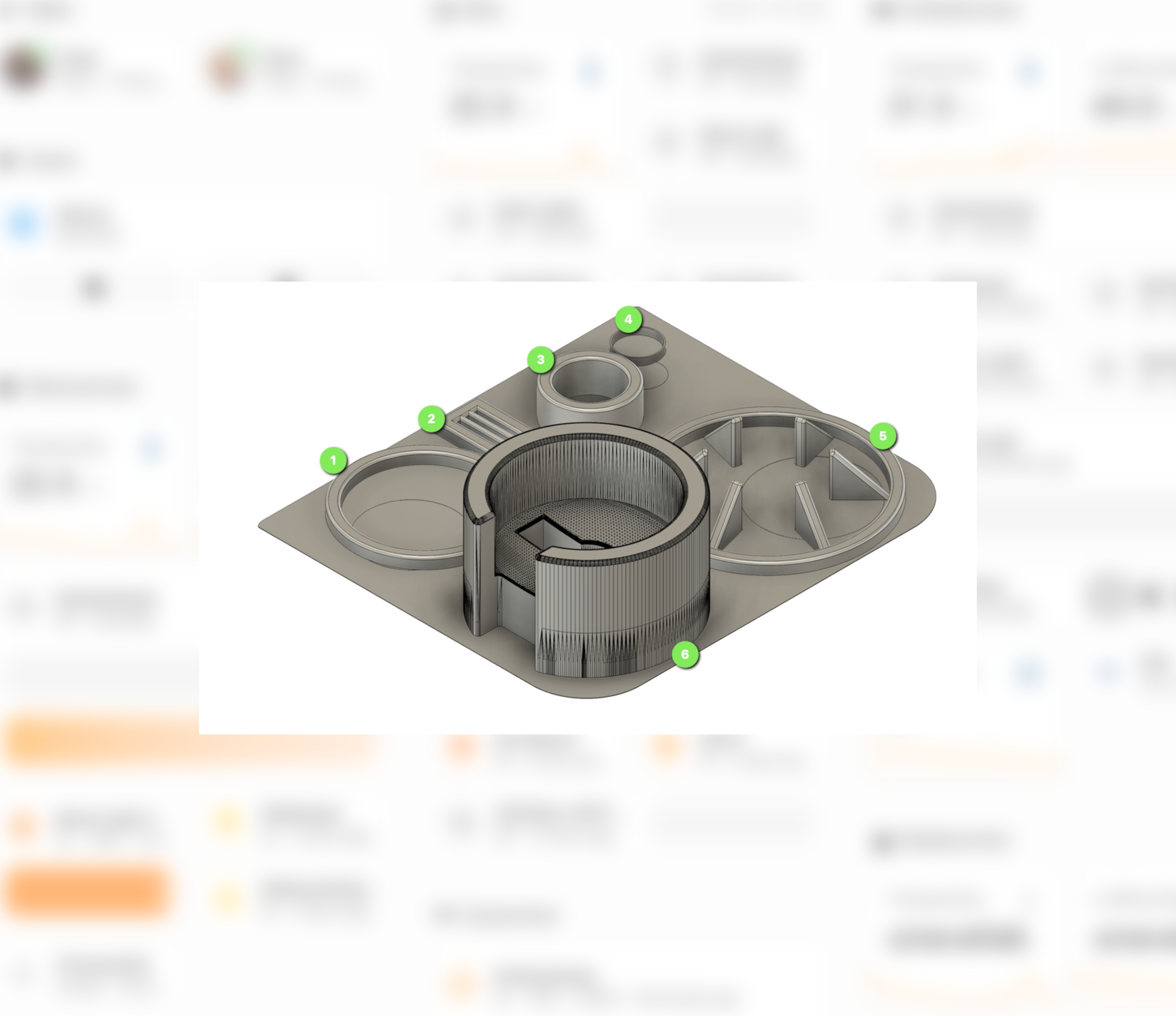 3D printed organizer for Sage (Breville) Barista Pro